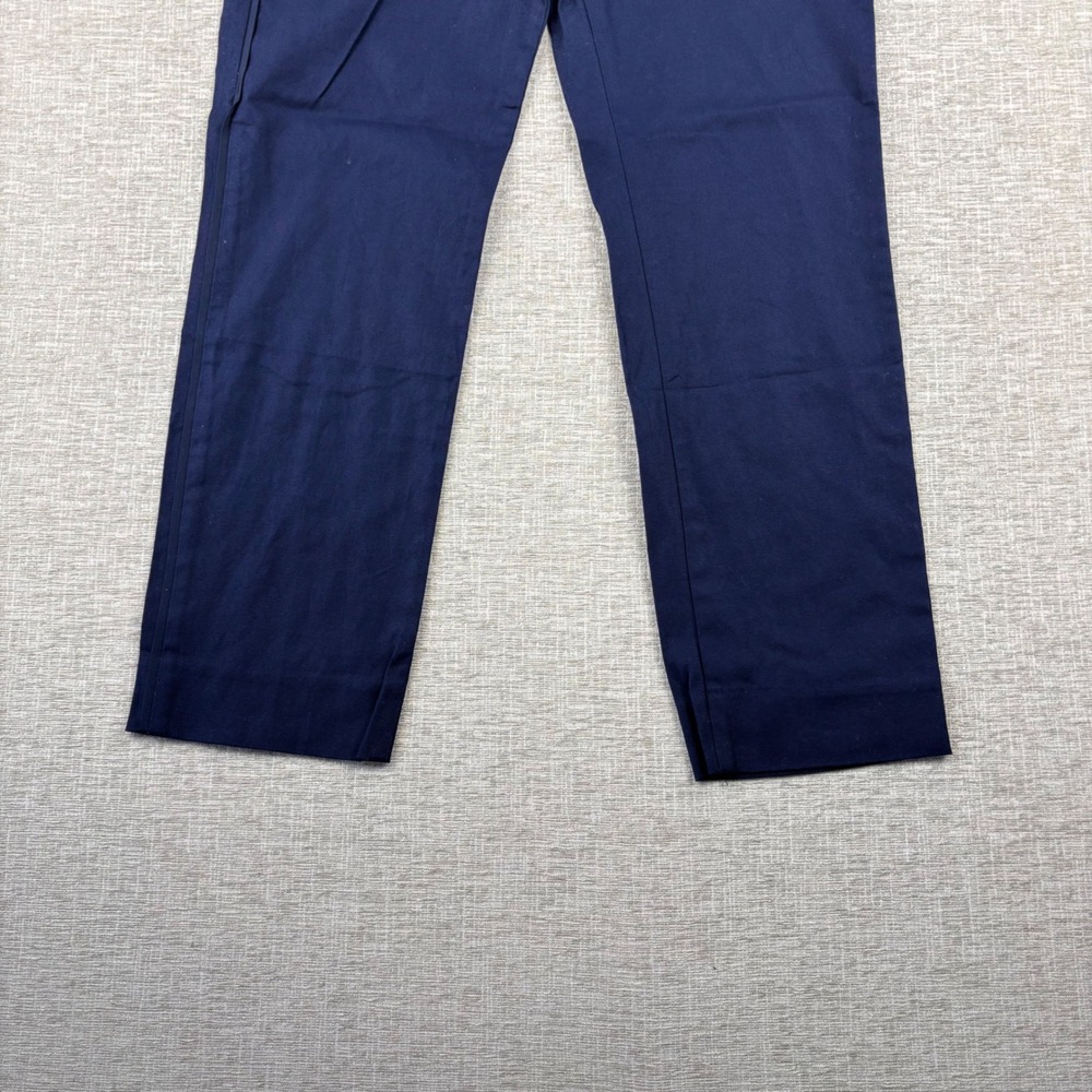 Gap Womens Size 4A True Straight Navy Blue Stretch Trousers Pants - Picture 3 of 9